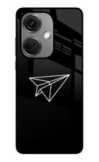 Paper Plane White OnePlus Nord CE 3 5G Glass Case