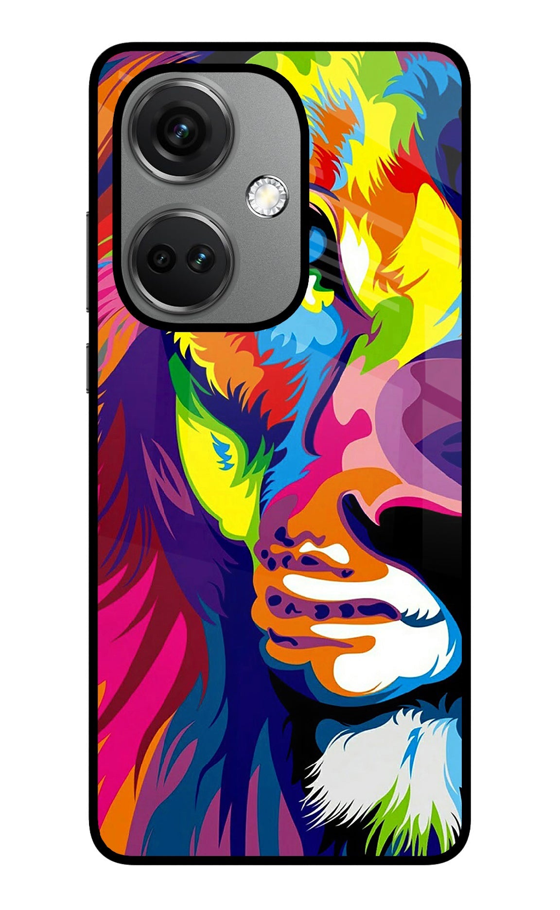 Lion Half Face OnePlus Nord CE 3 5G Back Cover