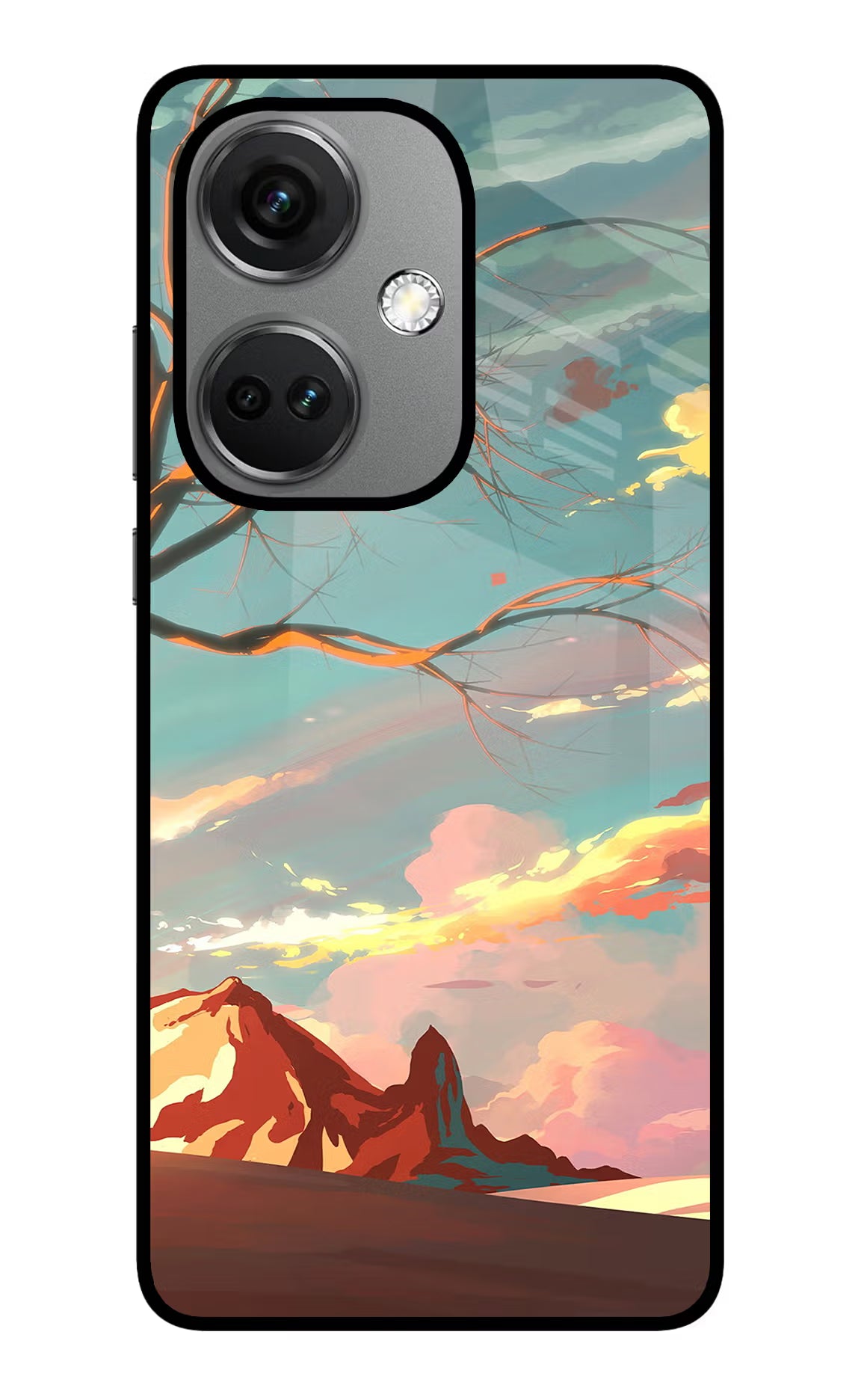Scenery OnePlus Nord CE 3 5G Glass Case Back Cover by Casekaro