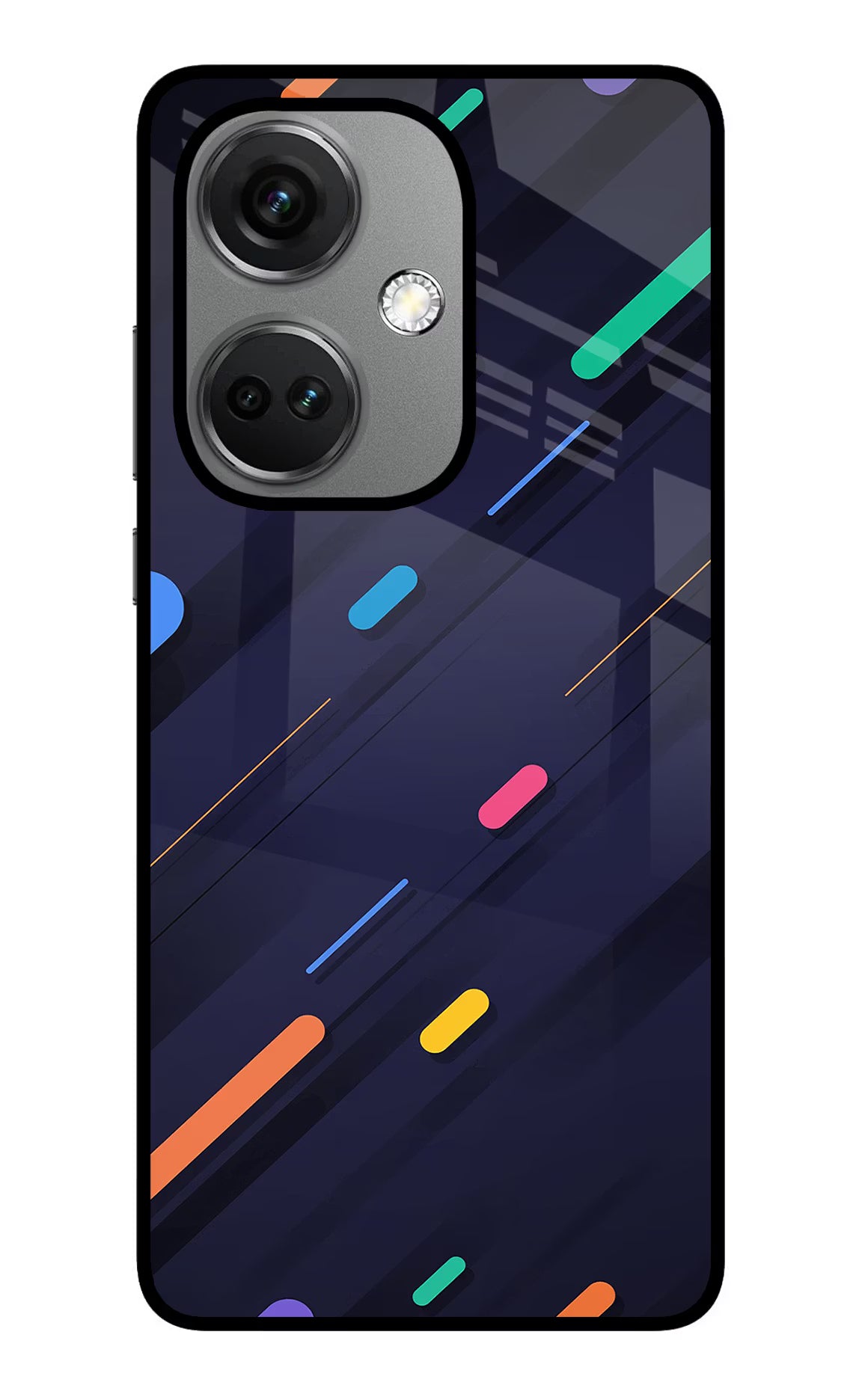Abstract Design OnePlus Nord CE 3 5G Glass Case Back Cover by Casekaro