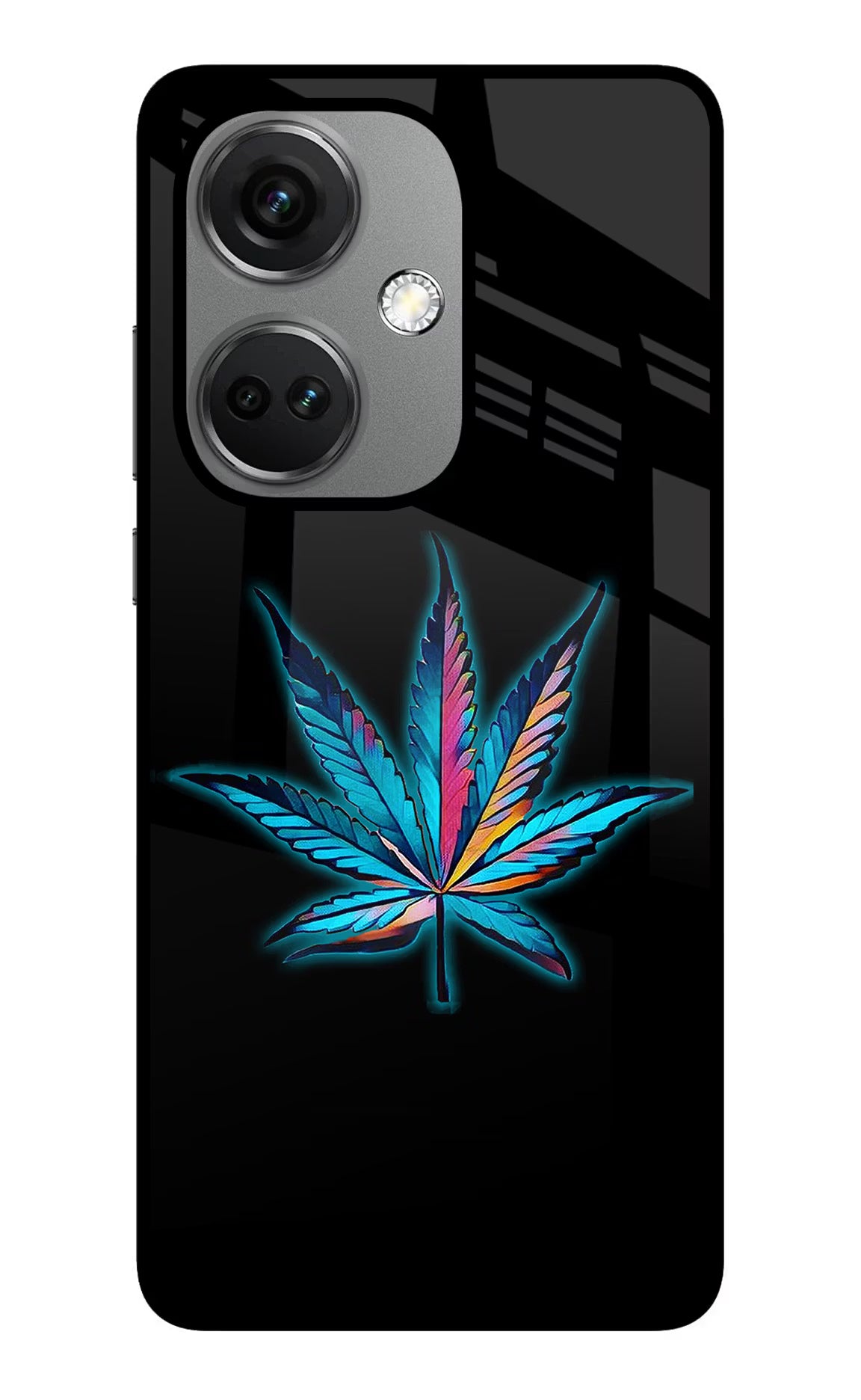 Weed OnePlus Nord CE 3 5G Glass Case Back Cover by Casekaro