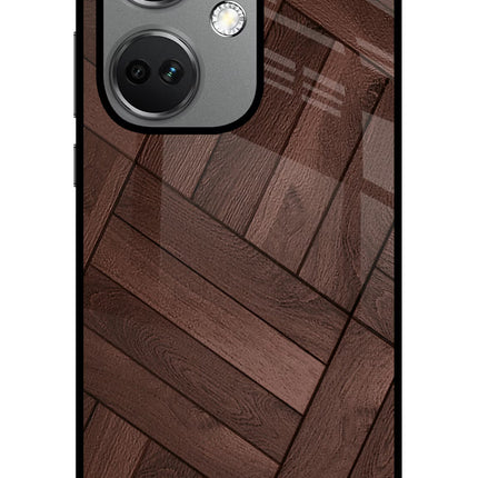 Wooden Texture Design OnePlus Nord CE 3 5G Glass Case