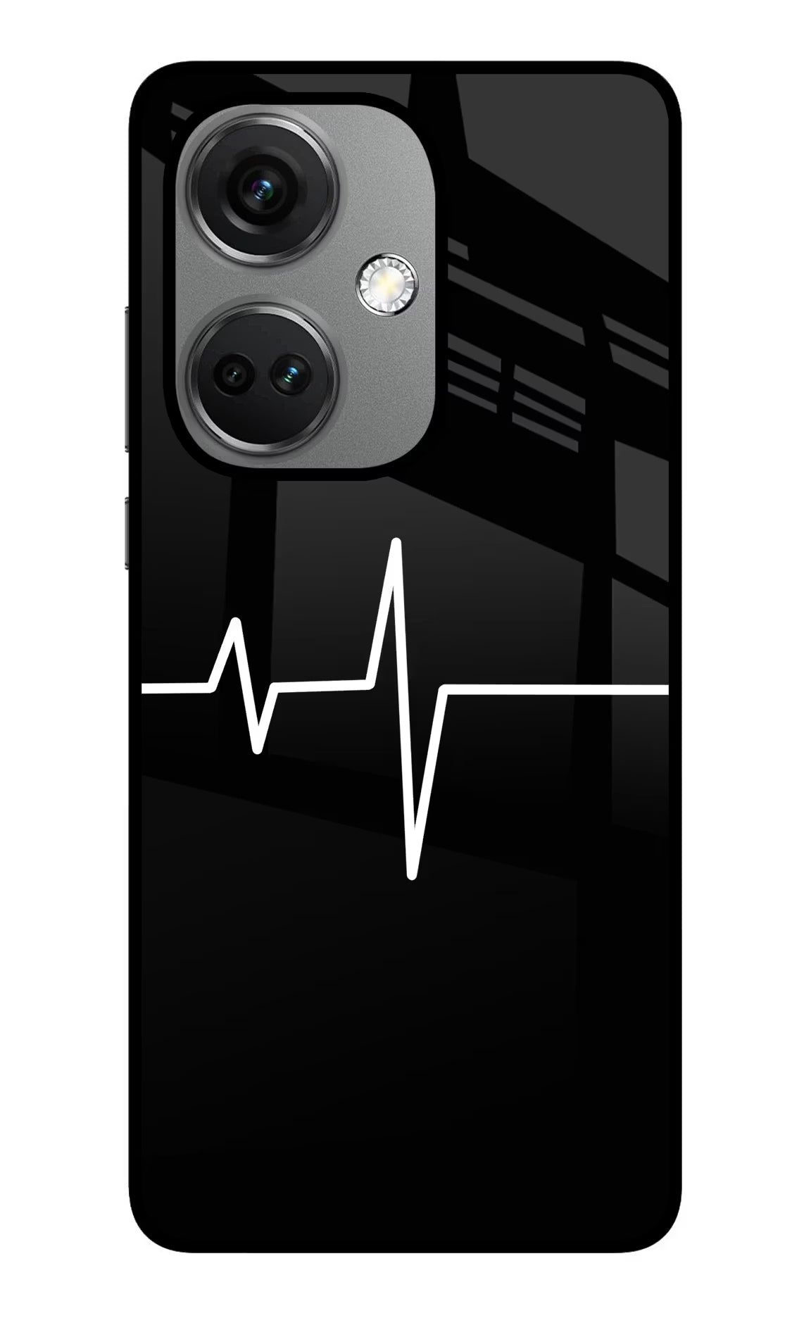 Heart Beats OnePlus Nord CE 3 5G Glass Case Back Cover by Casekaro