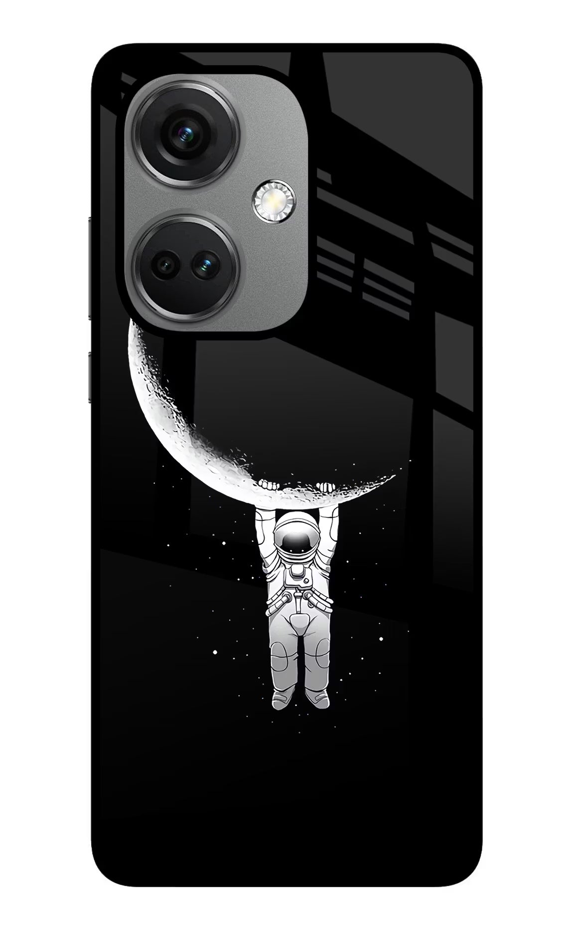 Moon Space OnePlus Nord CE 3 5G Glass Case Back Cover by Casekaro