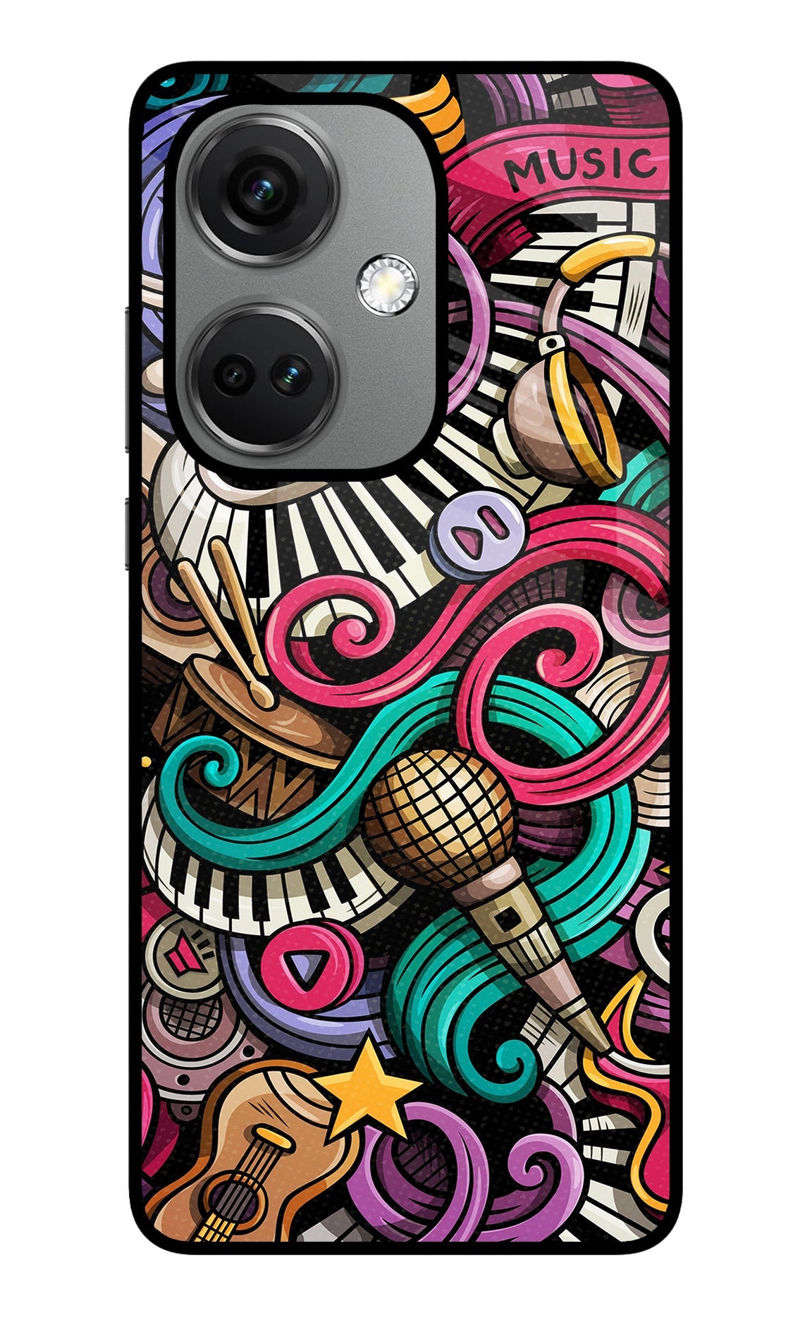 Music Abstract OnePlus Nord CE 3 5G Back Cover