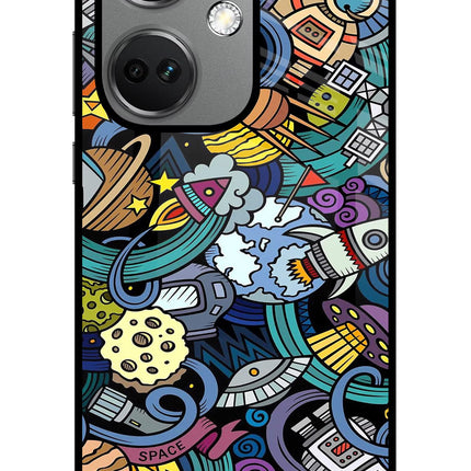 Space Abstract OnePlus Nord CE 3 5G Glass Case