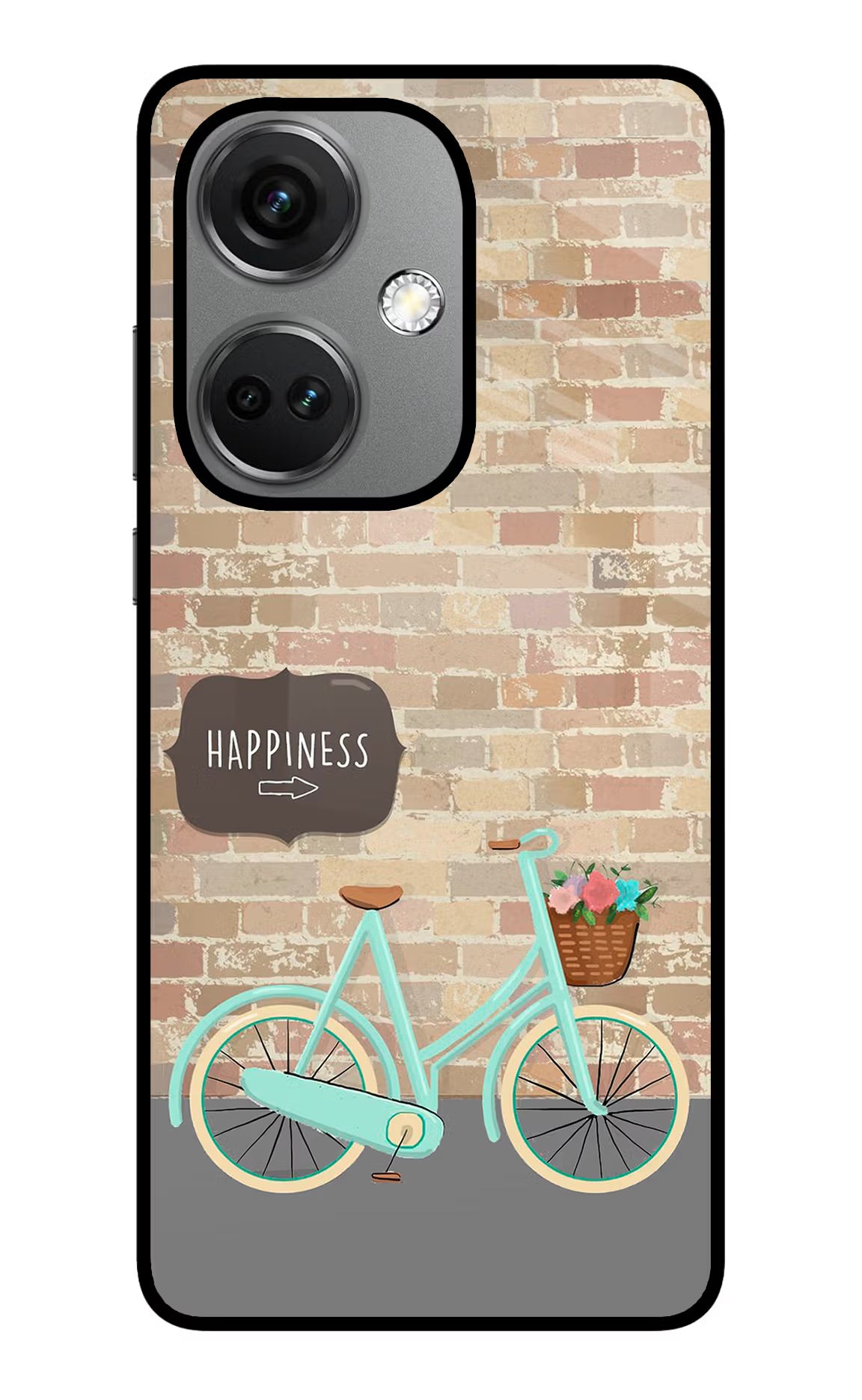 Happiness Artwork OnePlus Nord CE 3 5G Glass Case Back Cover by Casekaro
