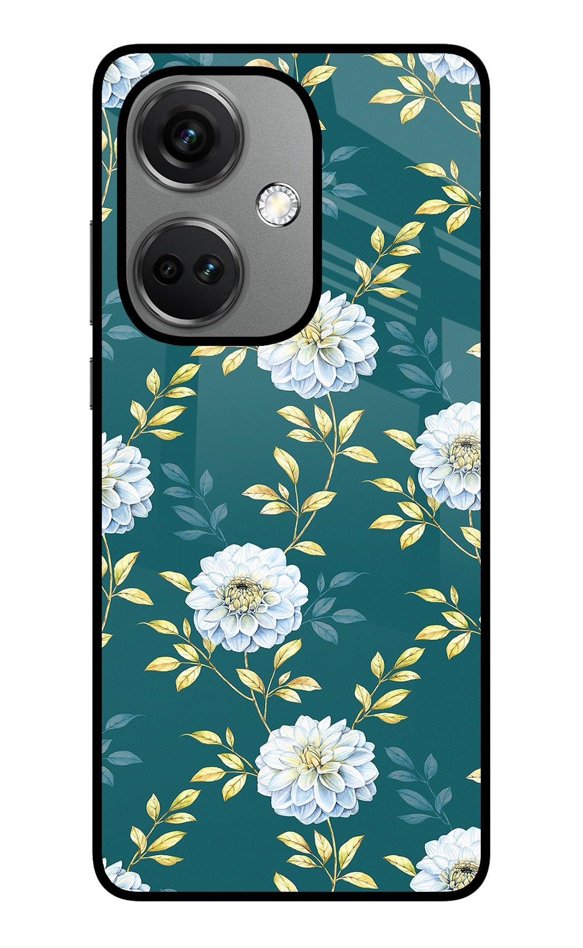 Flowers OnePlus Nord CE 3 5G Glass Case