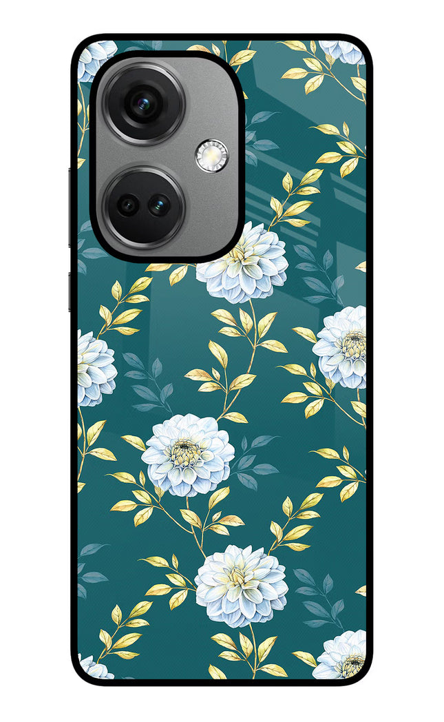 Flowers OnePlus Nord CE 3 5G Glass Case