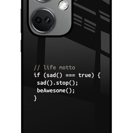 Life Motto Code OnePlus Nord CE 3 5G Glass Case