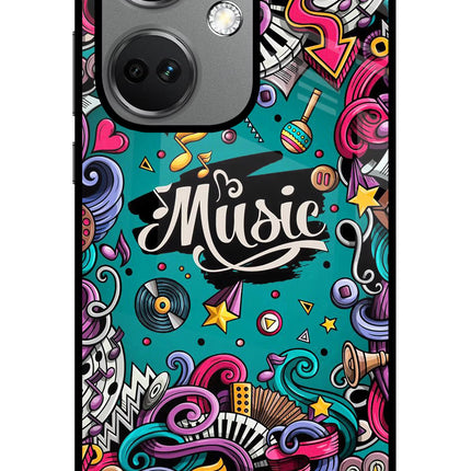 Music Graffiti OnePlus Nord CE 3 5G Glass Case