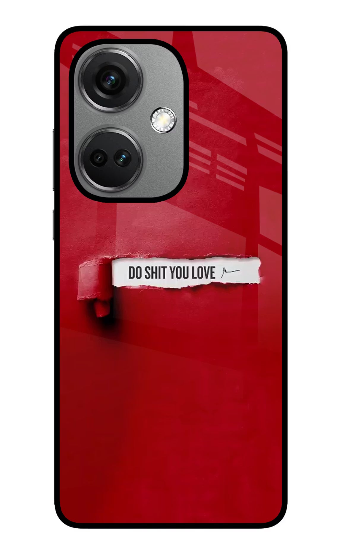 Do Shit You Love OnePlus Nord CE 3 5G Glass Case Back Cover by Casekaro