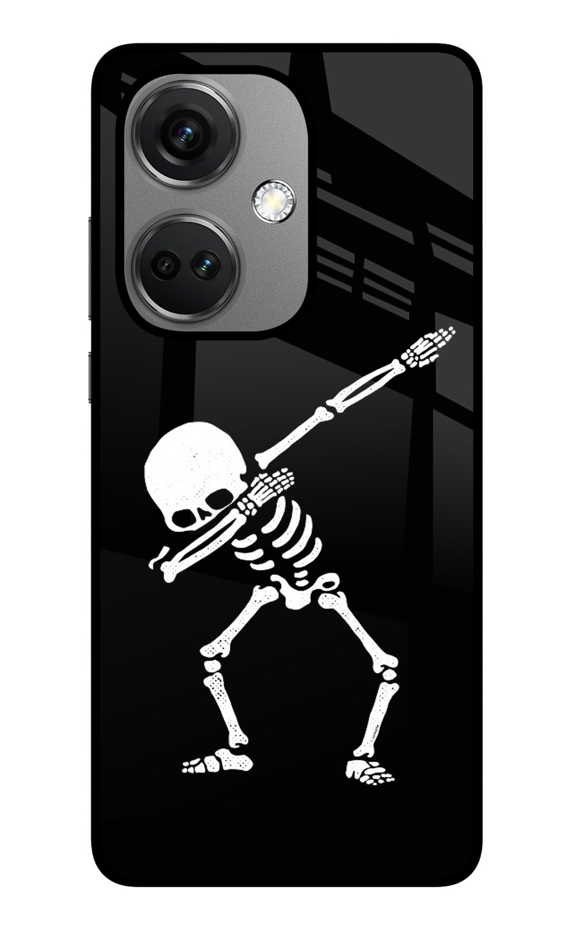 Dabbing Skeleton Art OnePlus Nord CE 3 5G Back Cover