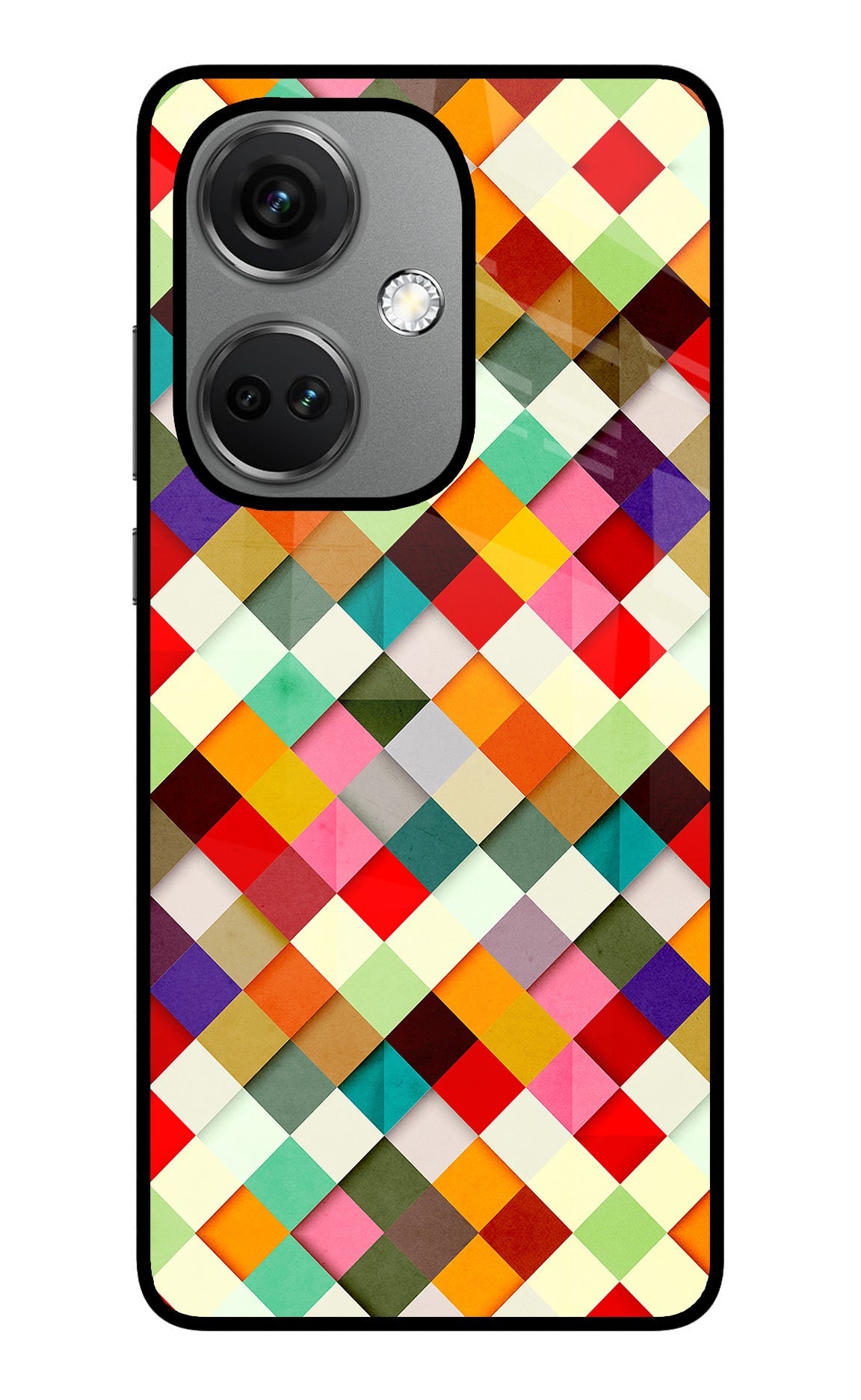 Geometric Abstract Colorful OnePlus Nord CE 3 5G Back Cover