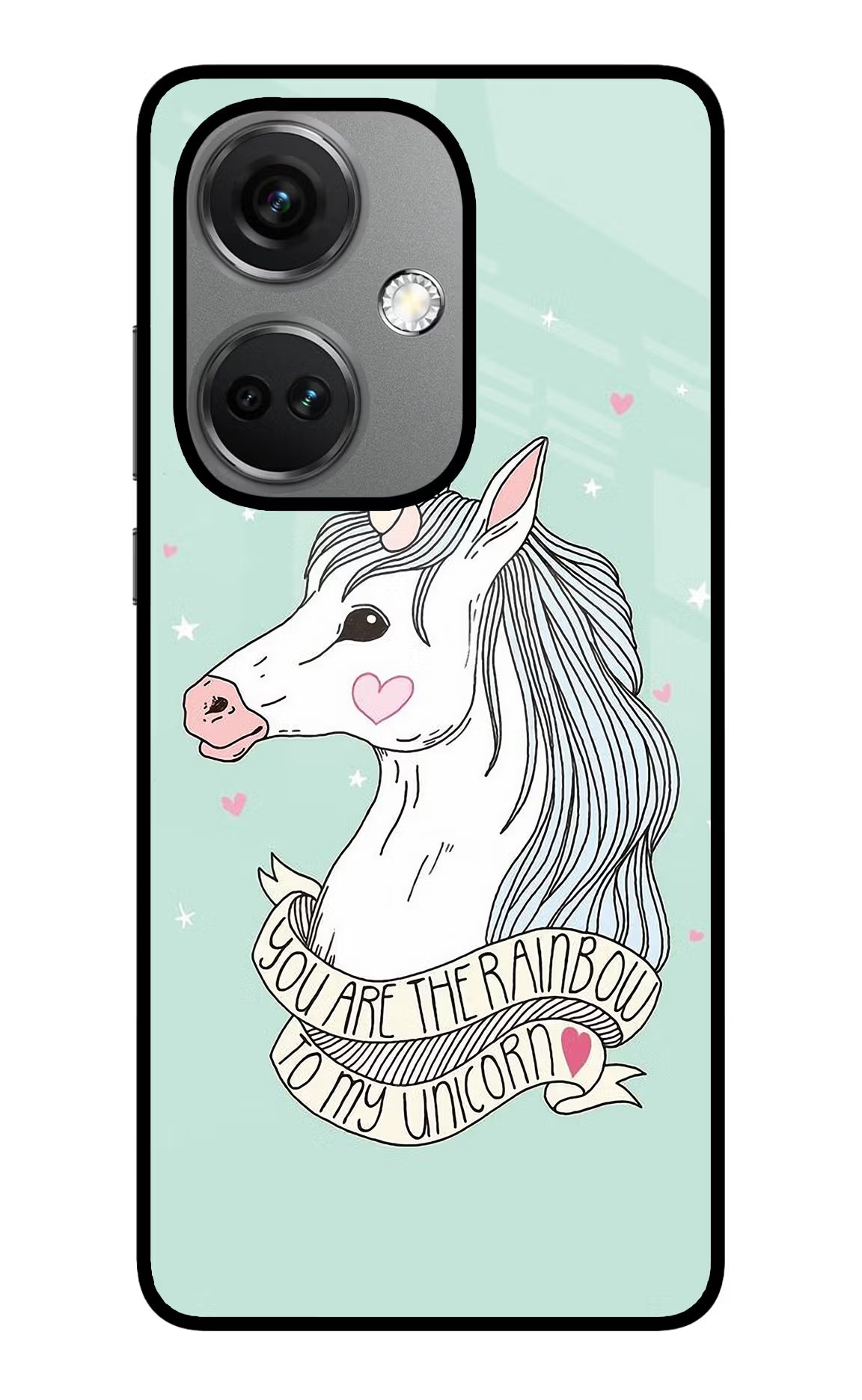 Unicorn Wallpaper OnePlus Nord CE 3 5G Glass Case Back Cover by Casekaro