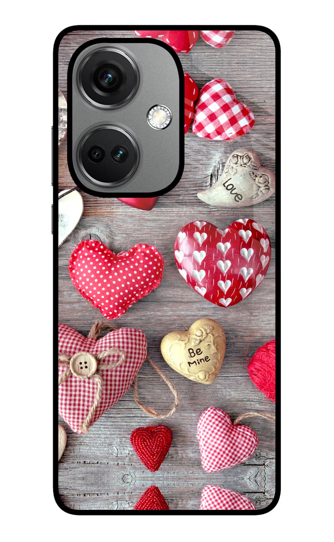 Love Wallpaper OnePlus Nord CE 3 5G Glass Case Back Cover by Casekaro