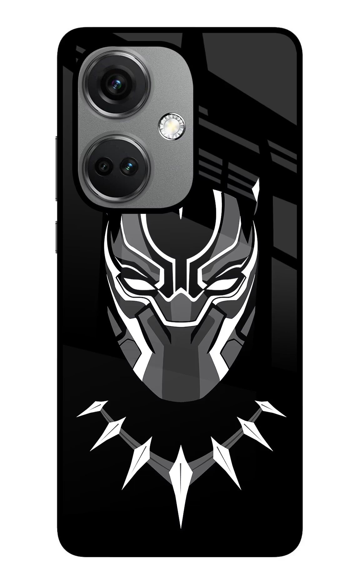 Black Panther OnePlus Nord CE 3 5G Glass Case Back Cover by Casekaro