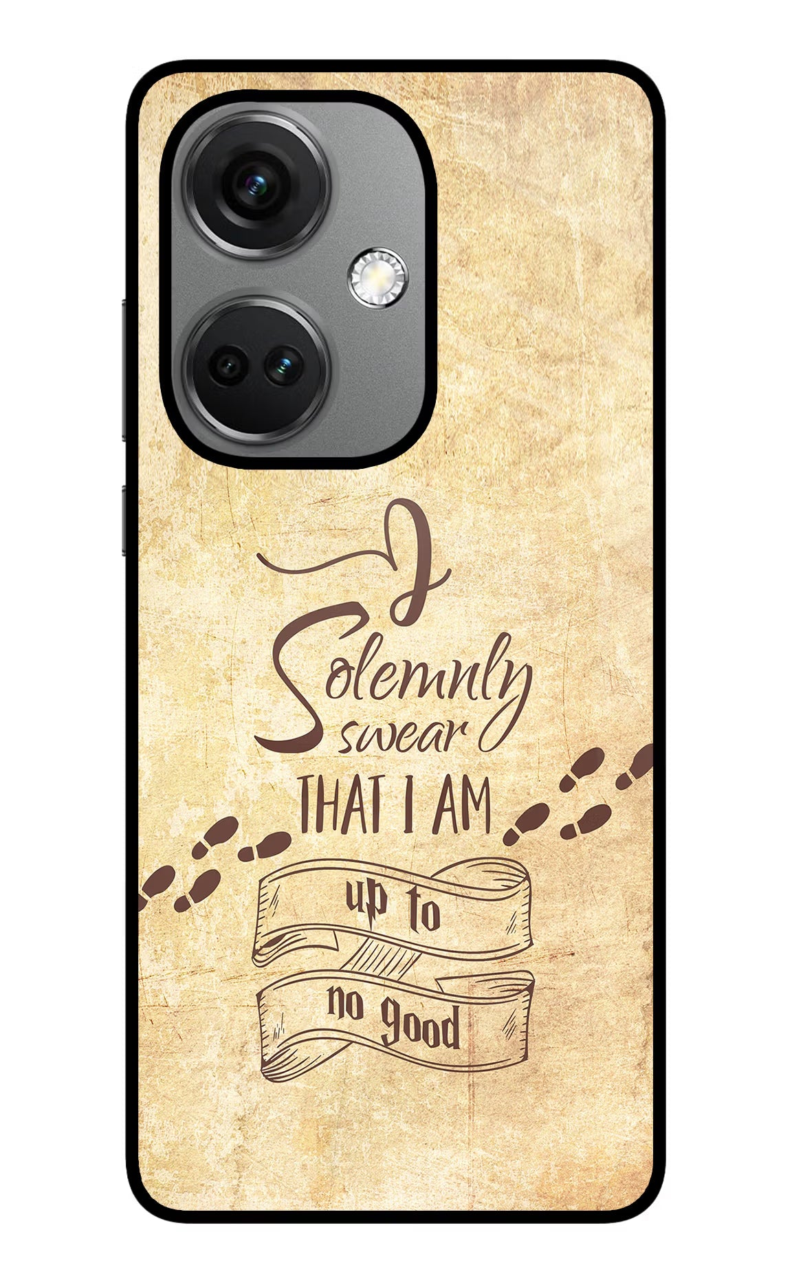 I Solemnly swear that i up to no good OnePlus Nord CE 3 5G Glass Case Back Cover by Casekaro