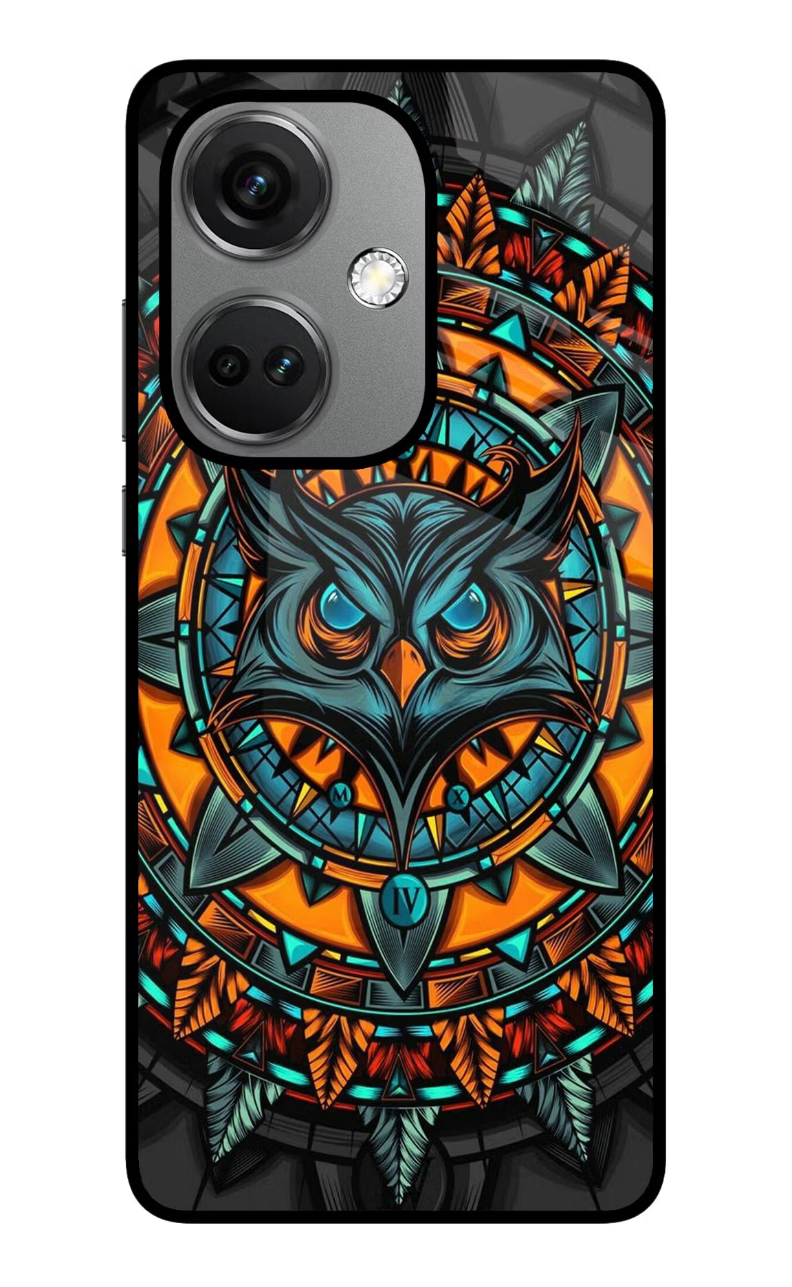 Angry Owl Art OnePlus Nord CE 3 5G Glass Case Back Cover by Casekaro