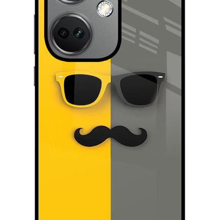 Sunglasses with Mustache OnePlus Nord CE 3 5G Glass Case