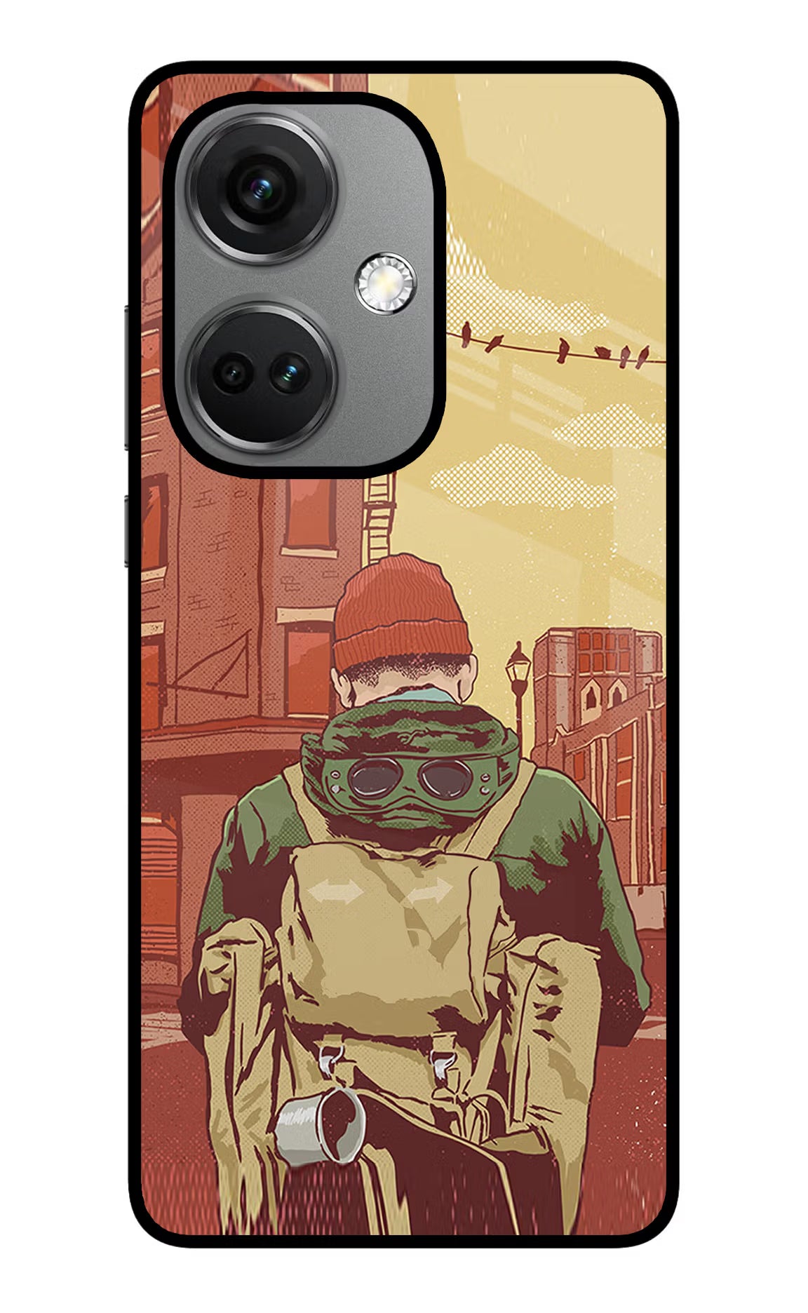 Adventurous OnePlus Nord CE 3 5G Glass Case Back Cover by Casekaro