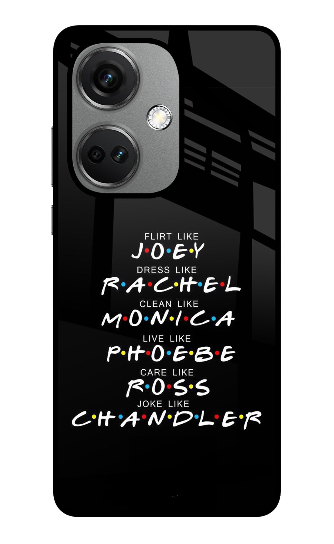 FRIENDS Character OnePlus Nord CE 3 5G Glass Case