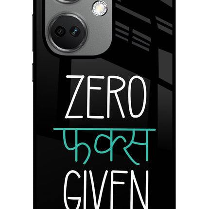 Zero Fucks Given OnePlus Nord CE 3 5G Glass Case