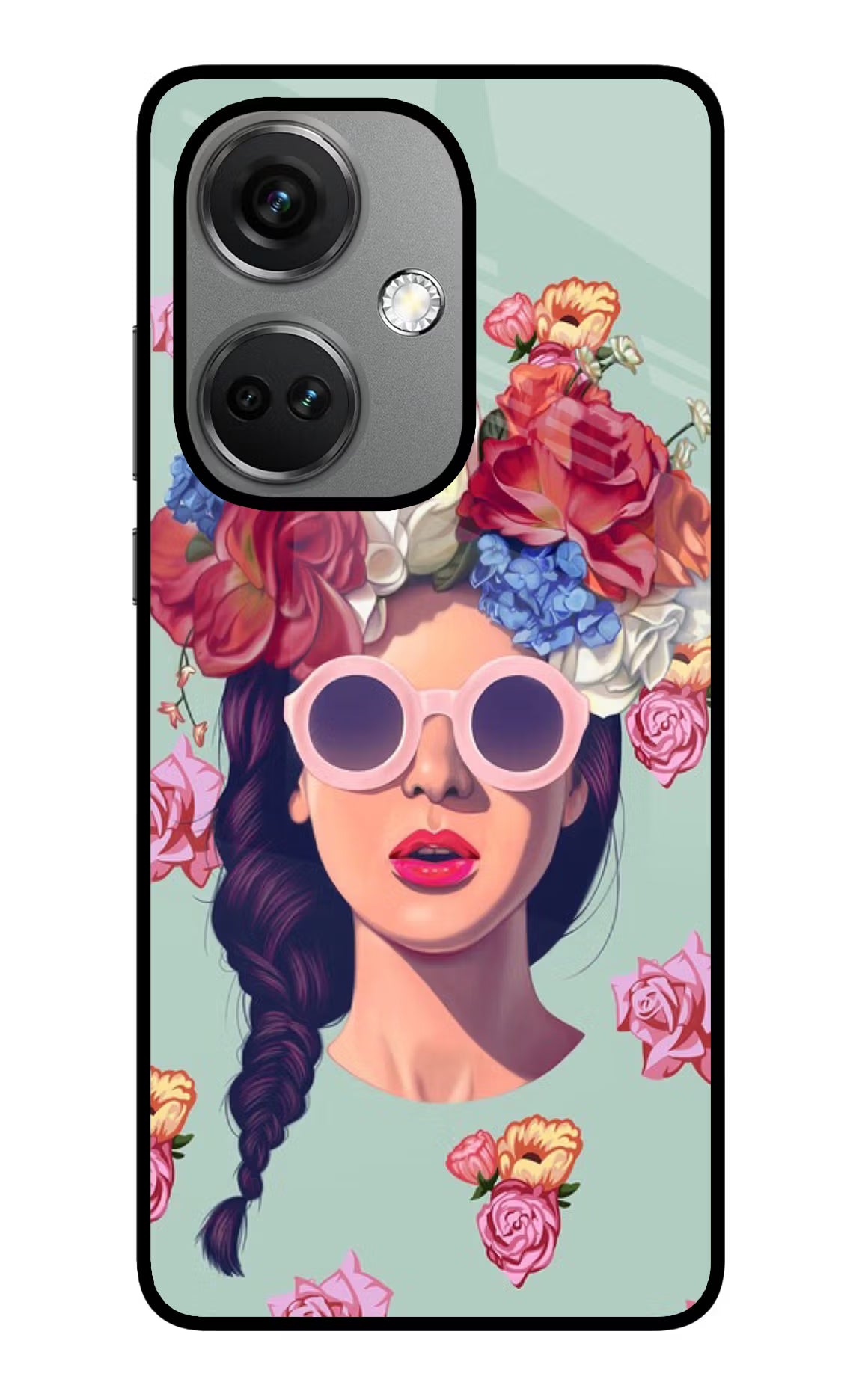 Pretty Girl OnePlus Nord CE 3 5G Glass Case Back Cover by Casekaro