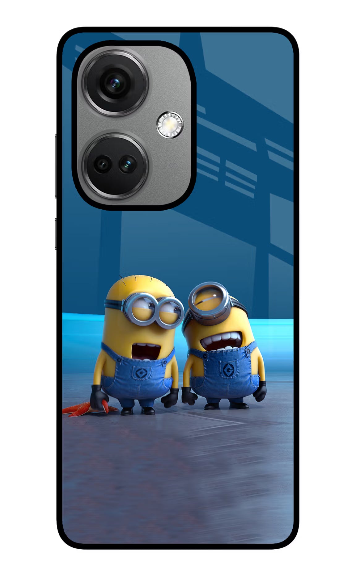 Minion Laughing OnePlus Nord CE 3 5G Glass Case Back Cover by Casekaro