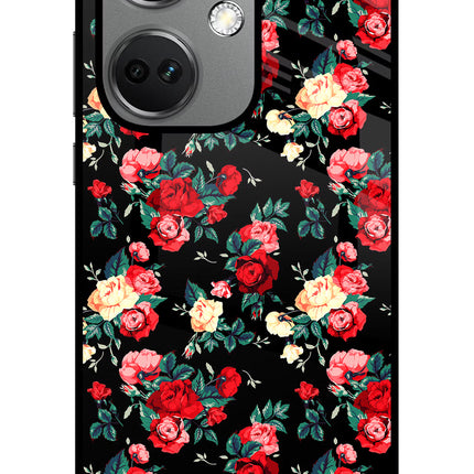 Rose Pattern OnePlus Nord CE 3 5G Glass Case