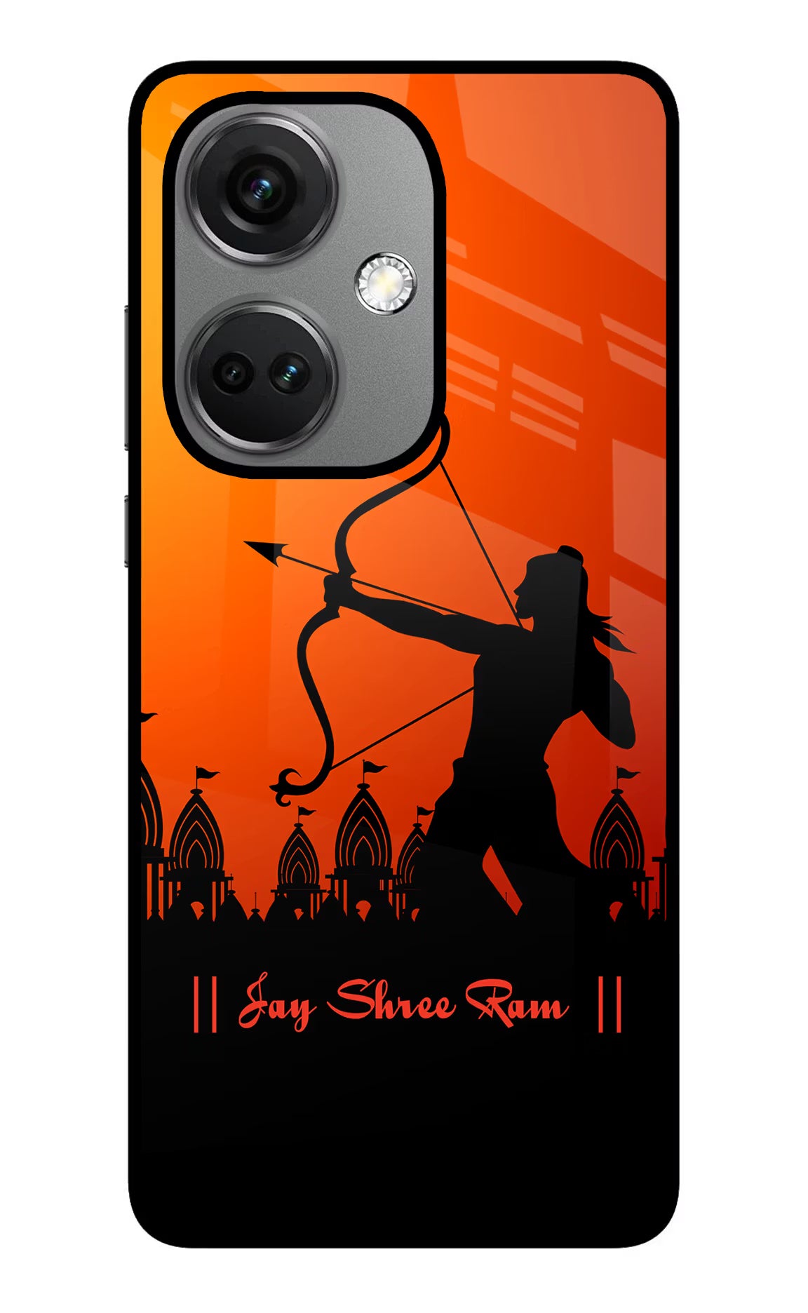 Lord Ram - 4 OnePlus Nord CE 3 5G Glass Case Back Cover by Casekaro