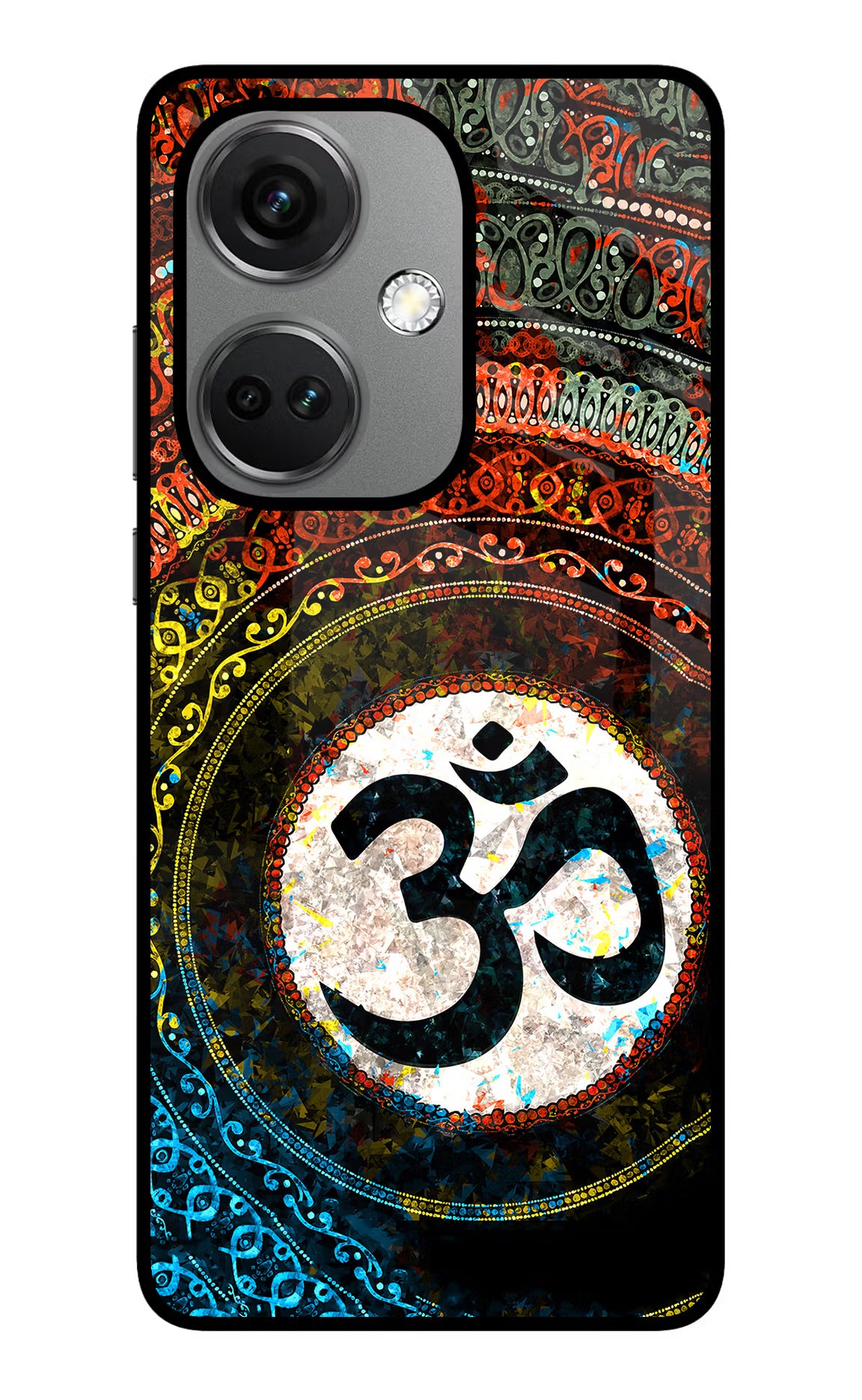 Om Cultural OnePlus Nord CE 3 5G Glass Case Back Cover by Casekaro