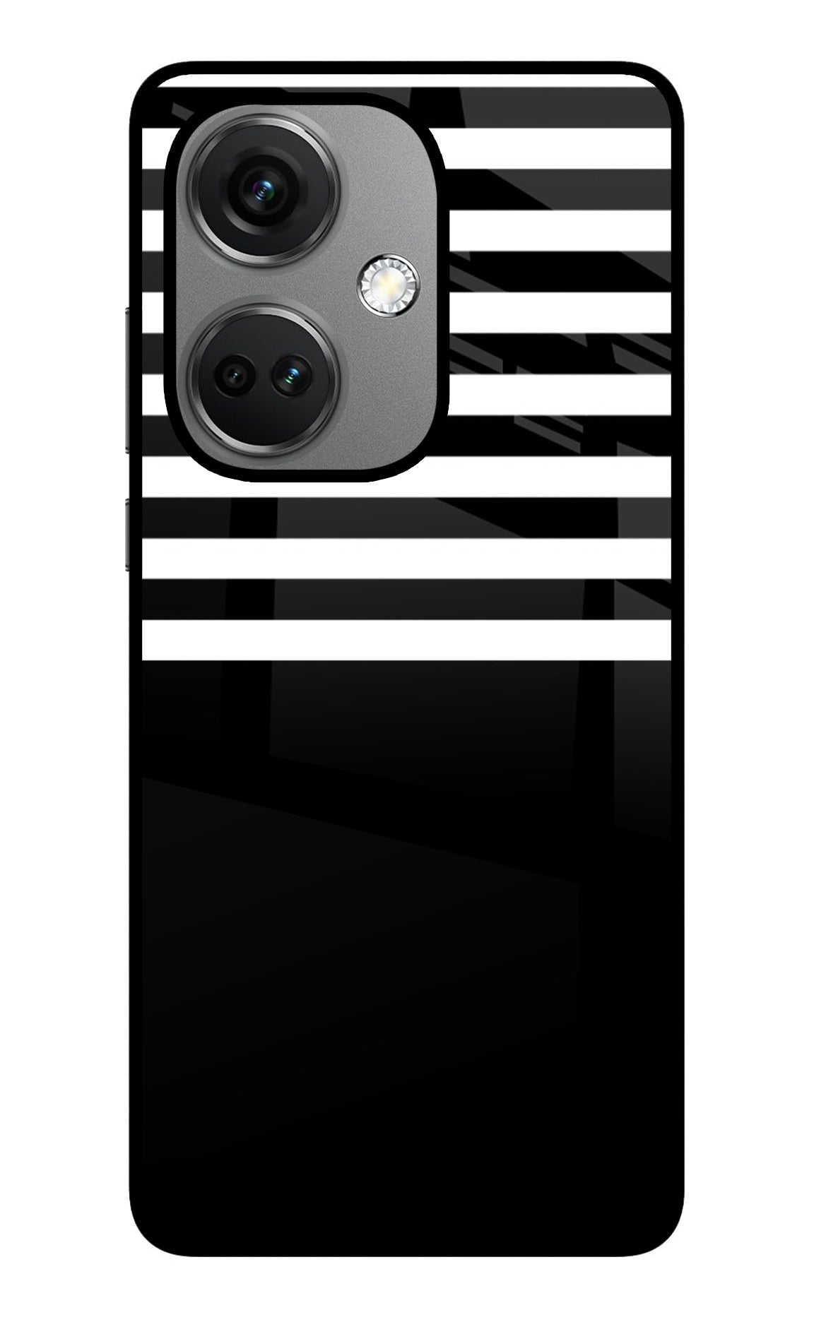 Black and White Print OnePlus Nord CE 3 5G Glass Case