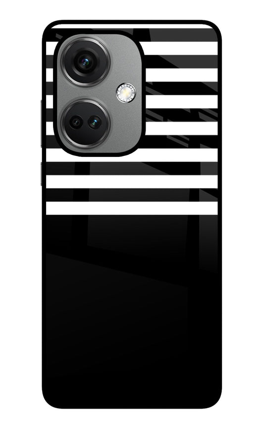 Black and White Print OnePlus Nord CE 3 5G Glass Case