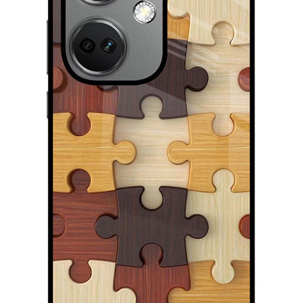 Wooden Puzzle OnePlus Nord CE 3 5G Glass Case