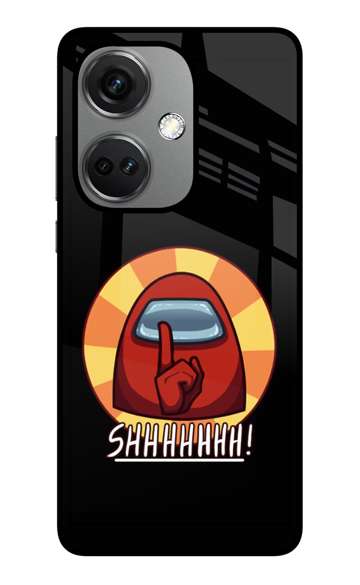 Among Us Shhh! OnePlus Nord CE 3 5G Glass Case Back Cover by Casekaro