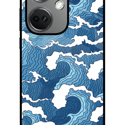 Blue Waves OnePlus Nord CE 3 5G Glass Case