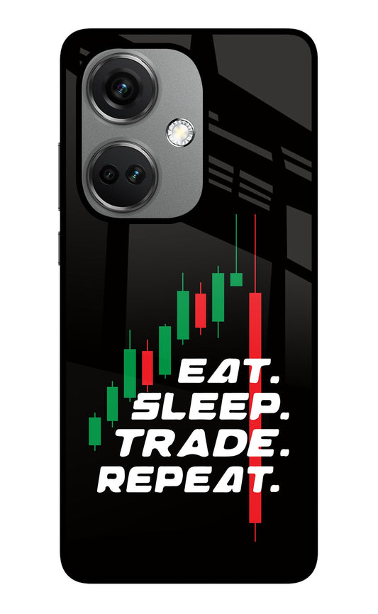 Eat Sleep Trade Repeat OnePlus Nord CE 3 5G Glass Case