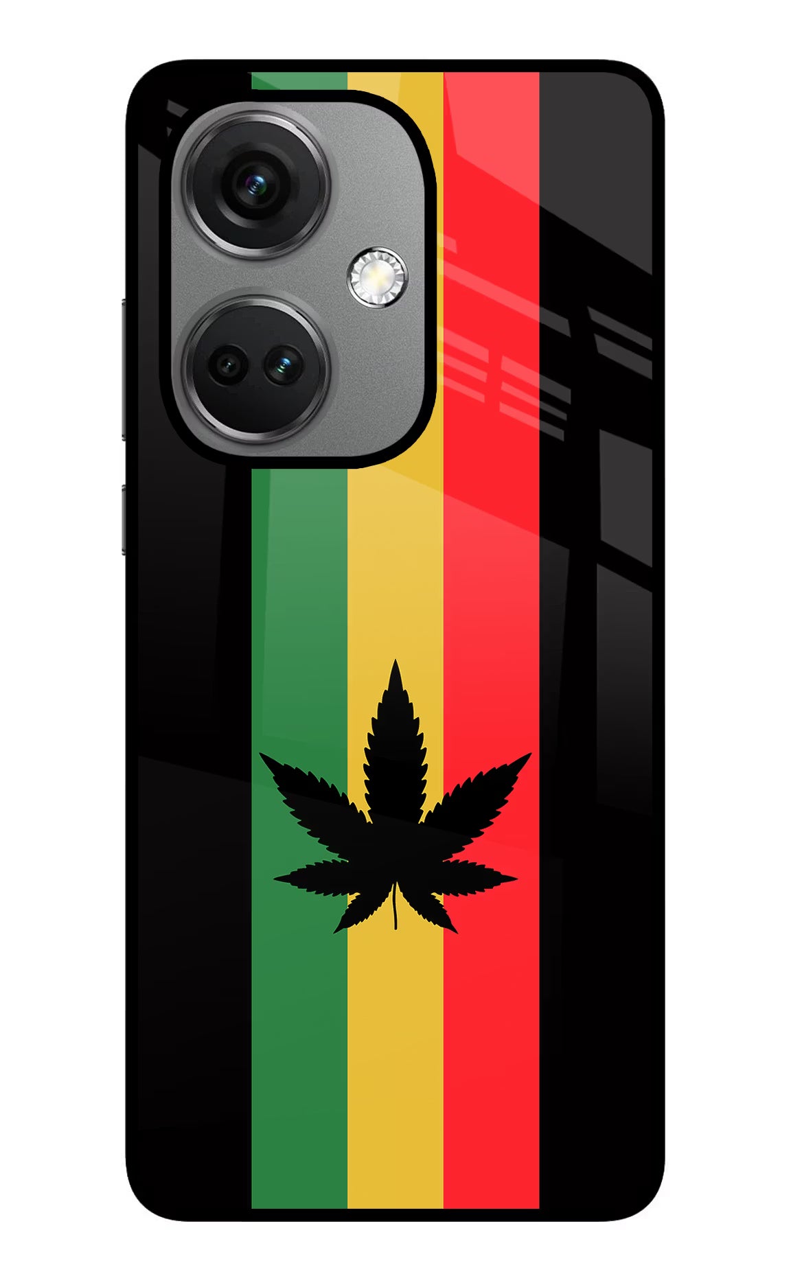 Weed Flag OnePlus Nord CE 3 5G Glass Case Back Cover by Casekaro