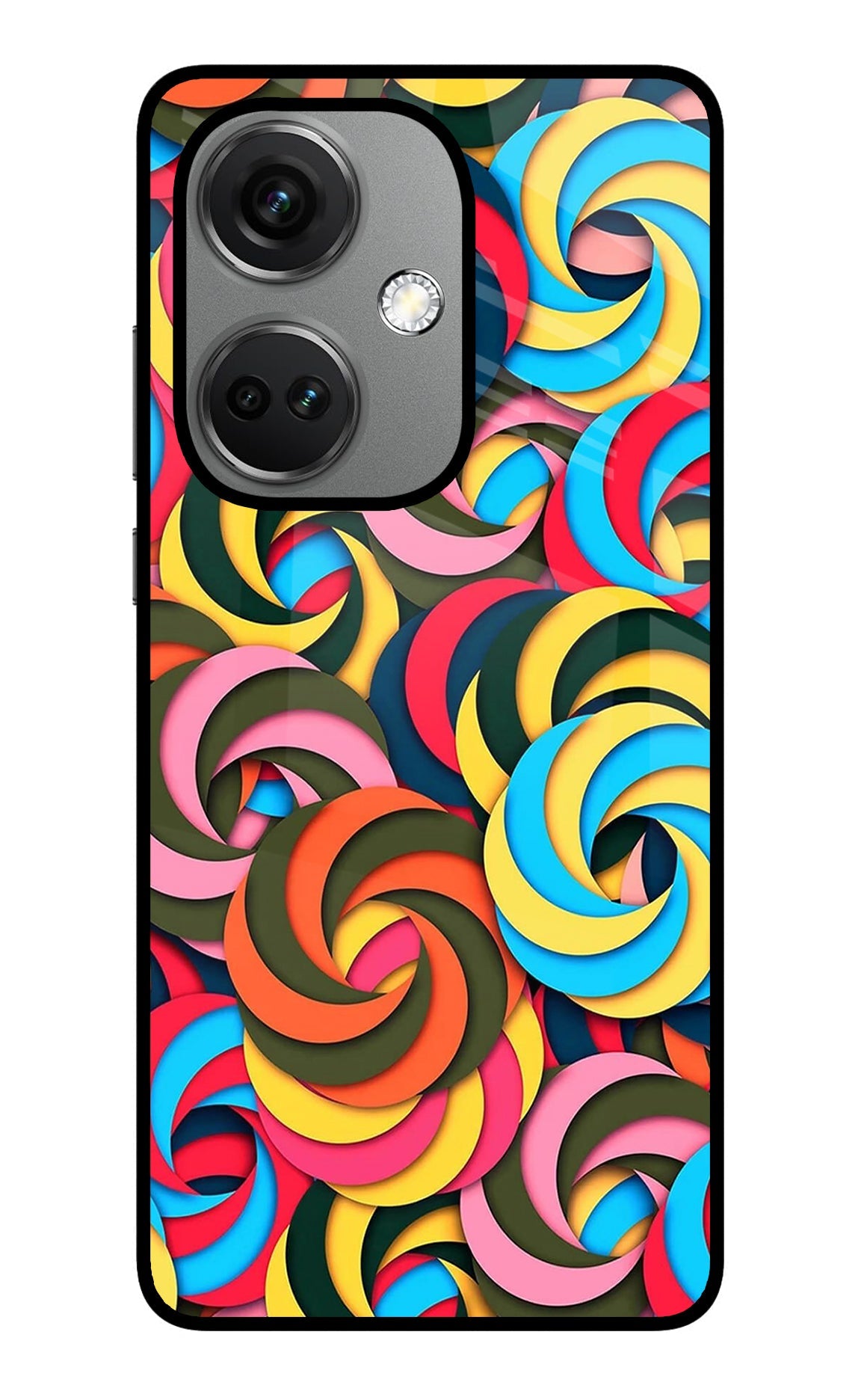 Spiral Pattern OnePlus Nord CE 3 5G Glass Case