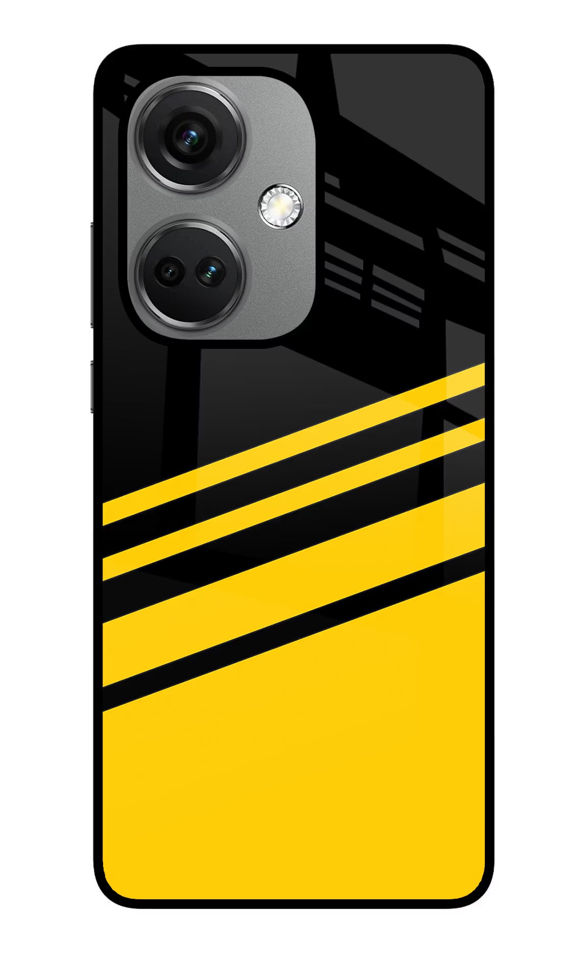 Yellow Shades OnePlus Nord CE 3 5G Glass Case Back Cover by Casekaro