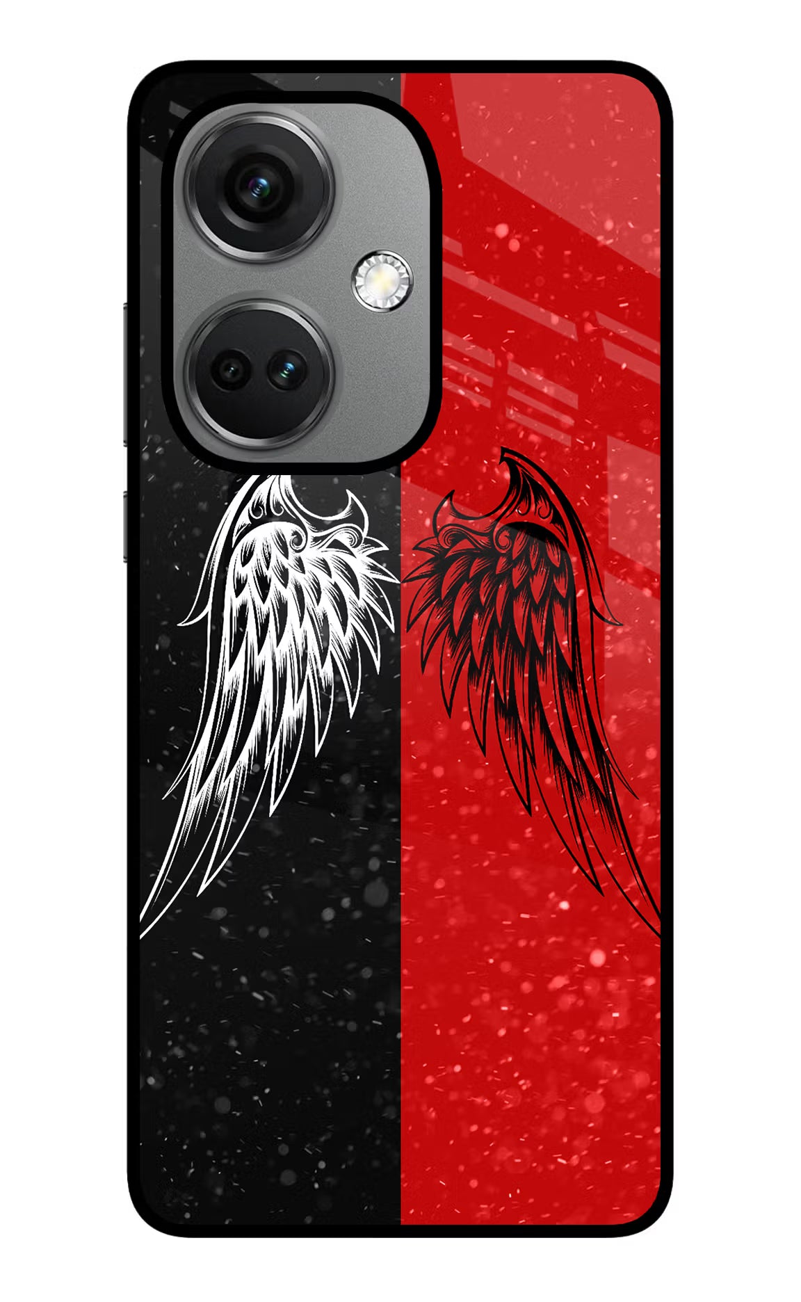 Wings OnePlus Nord CE 3 5G Glass Case Back Cover by Casekaro