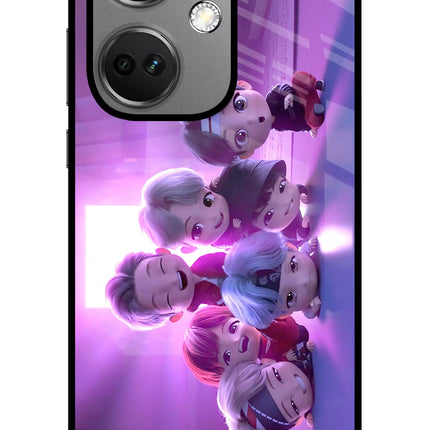 BTS Chibi OnePlus Nord CE 3 5G Glass Case