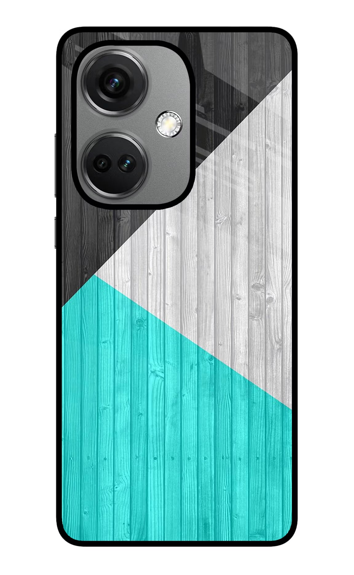 Wooden Abstract OnePlus Nord CE 3 5G Glass Case Back Cover by Casekaro