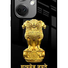 Satyamev Jayate Golden OnePlus Nord CE 3 5G Glass Case