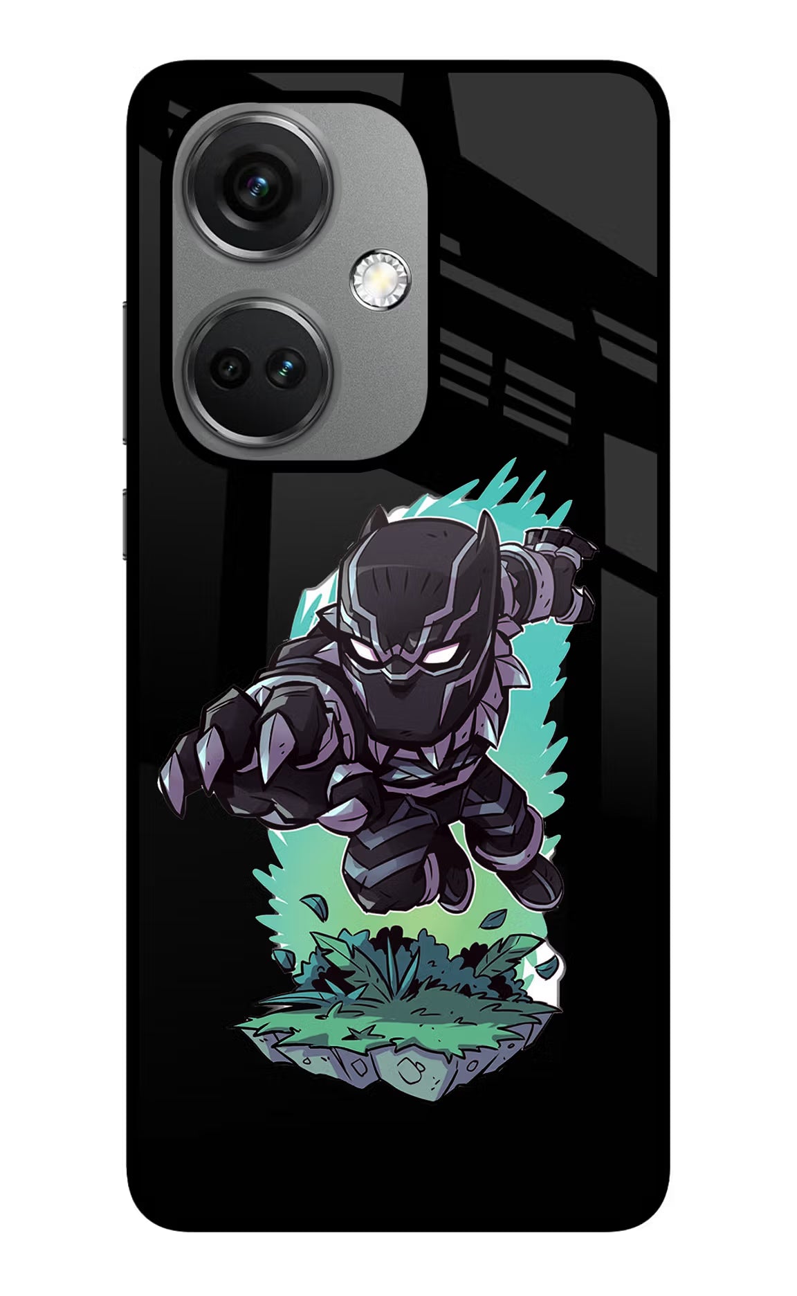 Baby Black Panther Glass Case Back Cover for OnePlus Nord CE 3 5G by Casekaro