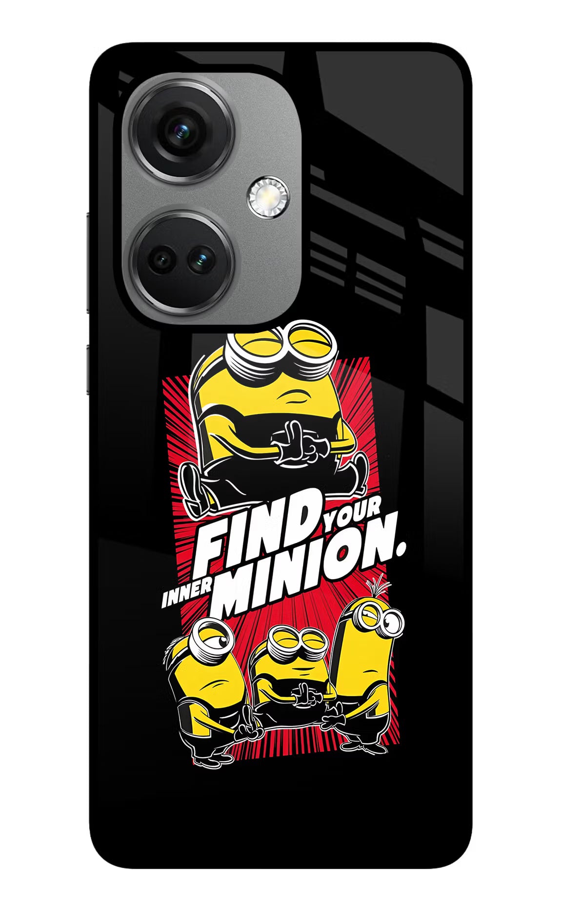 Find your inner Minion OnePlus Nord CE 3 5G Glass Case Back Cover by Casekaro