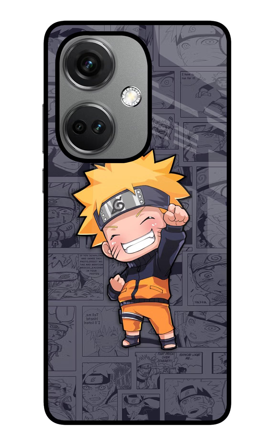 Chota Naruto OnePlus Nord CE 3 5G Glass Case Back Cover by Casekaro