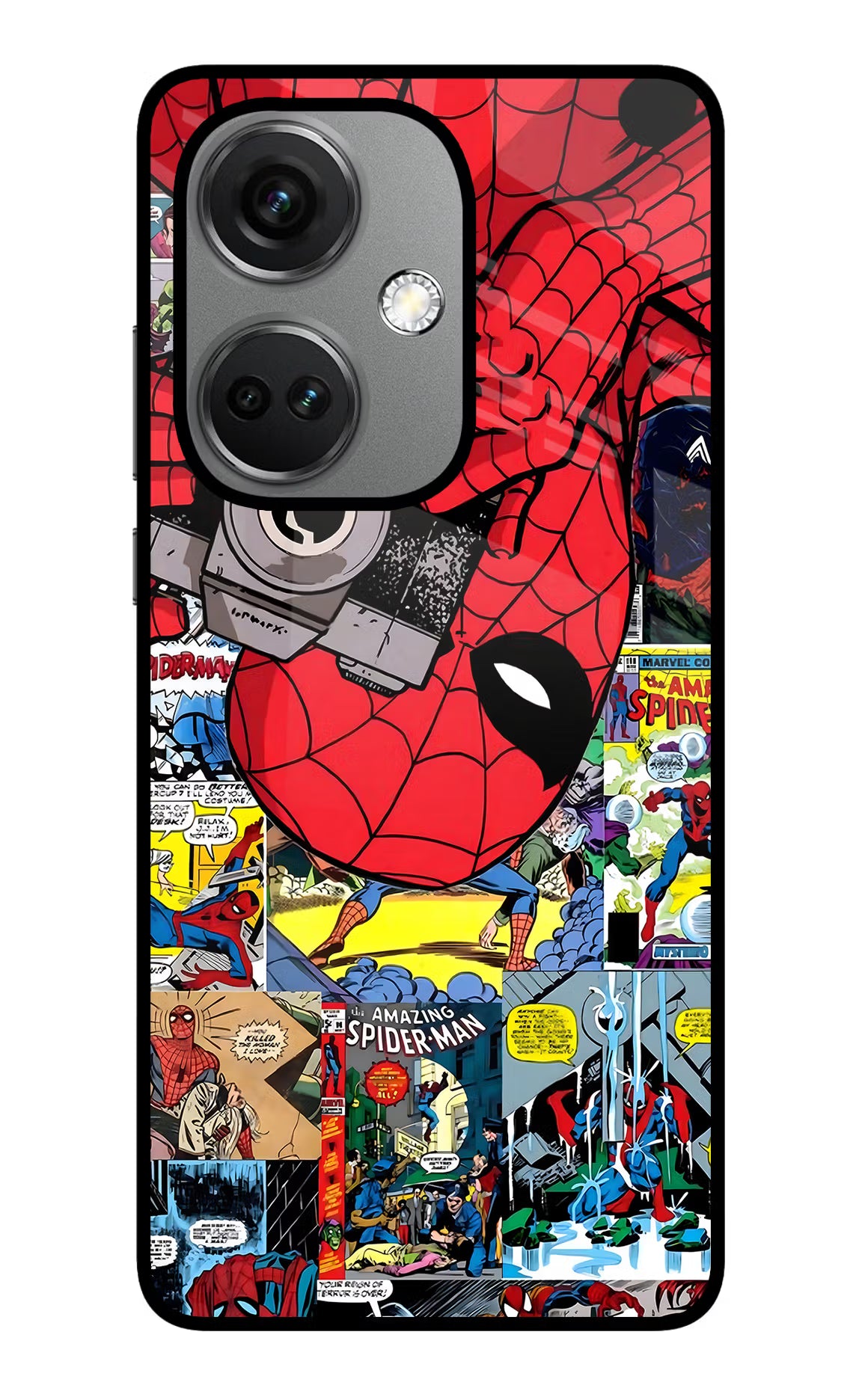 Spider Man OnePlus Nord CE 3 5G Glass Case Back Cover by Casekaro