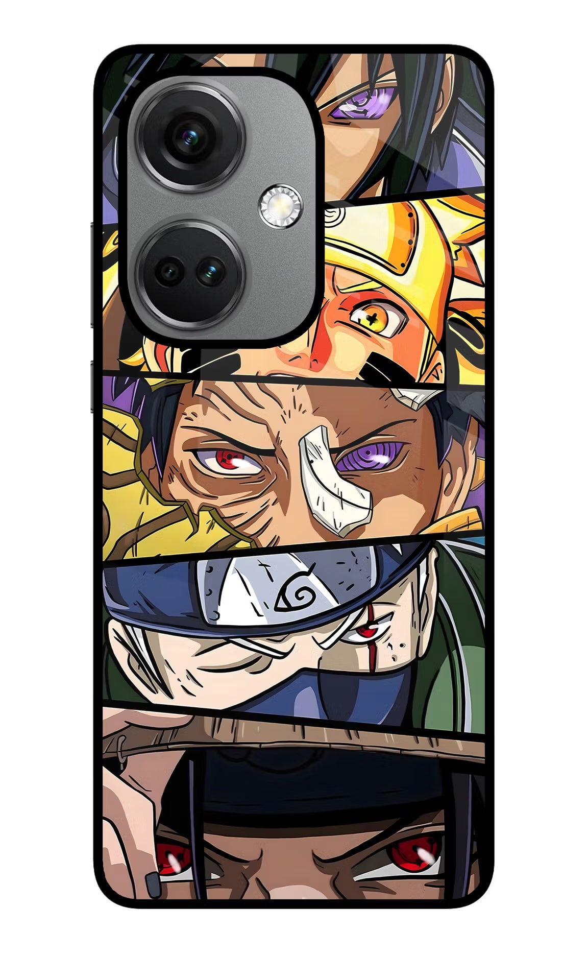 Naruto Character OnePlus Nord CE 3 5G Glass Case Back Cover by Casekaro